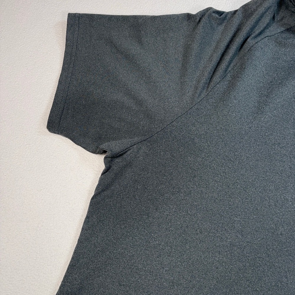 Barbell Apparel Polo Men's 2XL Gray Stretch Gym Workout Training Shirt *STAINS* - Picture 11 of 15